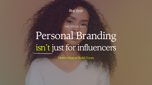 Personal Branding Isn’t Just for Influencers – The Social Talk blog cover featuring a confident woman looking upward in a stylish blazer.