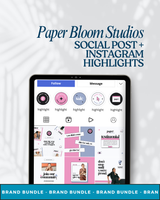 Business Starter Kit: Paper Bloom Studios – Branding, Marketing & Content Tools