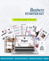 Business Starter Kit: Paper Bloom Studios – Branding, Marketing & Content Tools