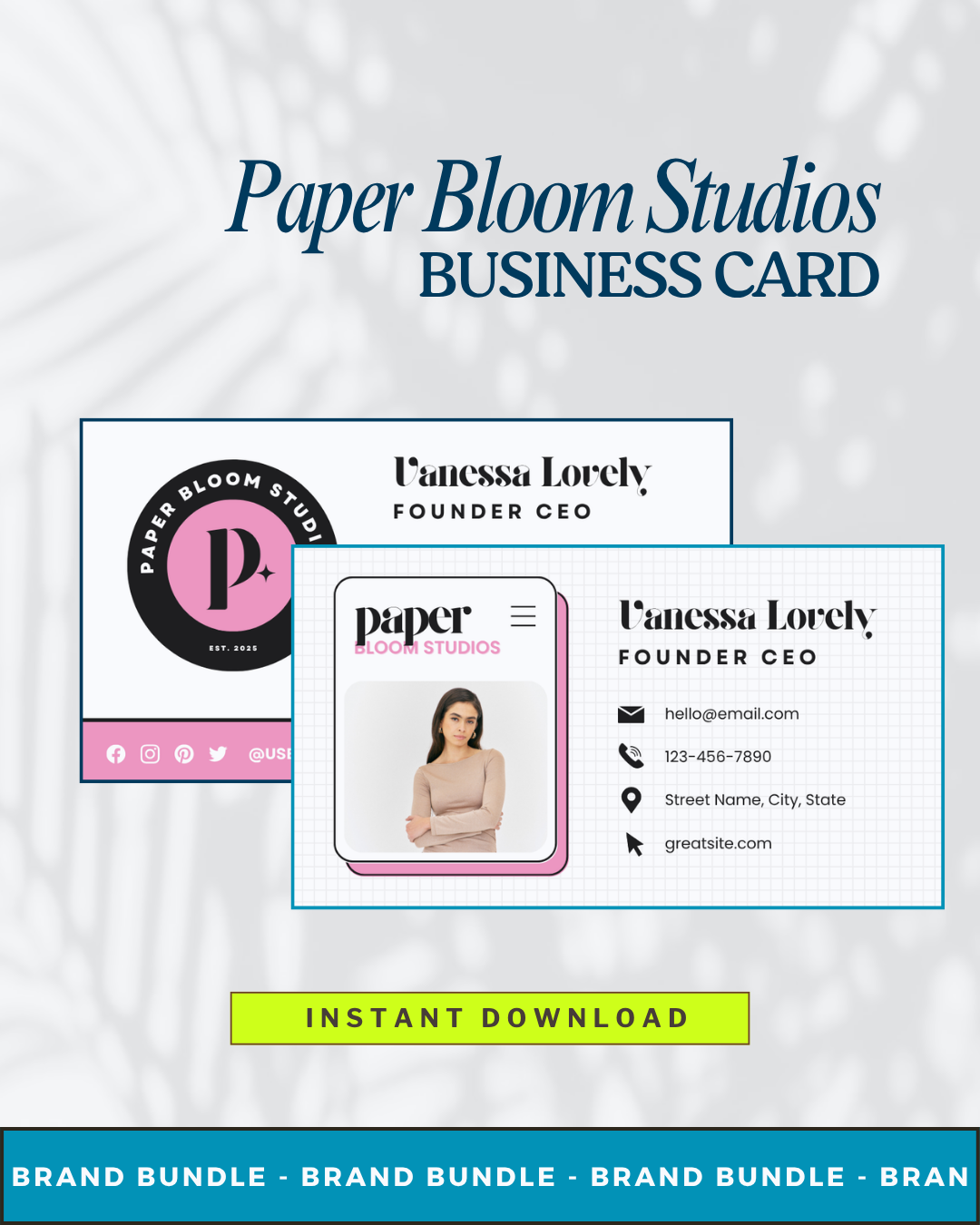 Business Starter Kit: Paper Bloom Studios – Branding, Marketing & Content Tools