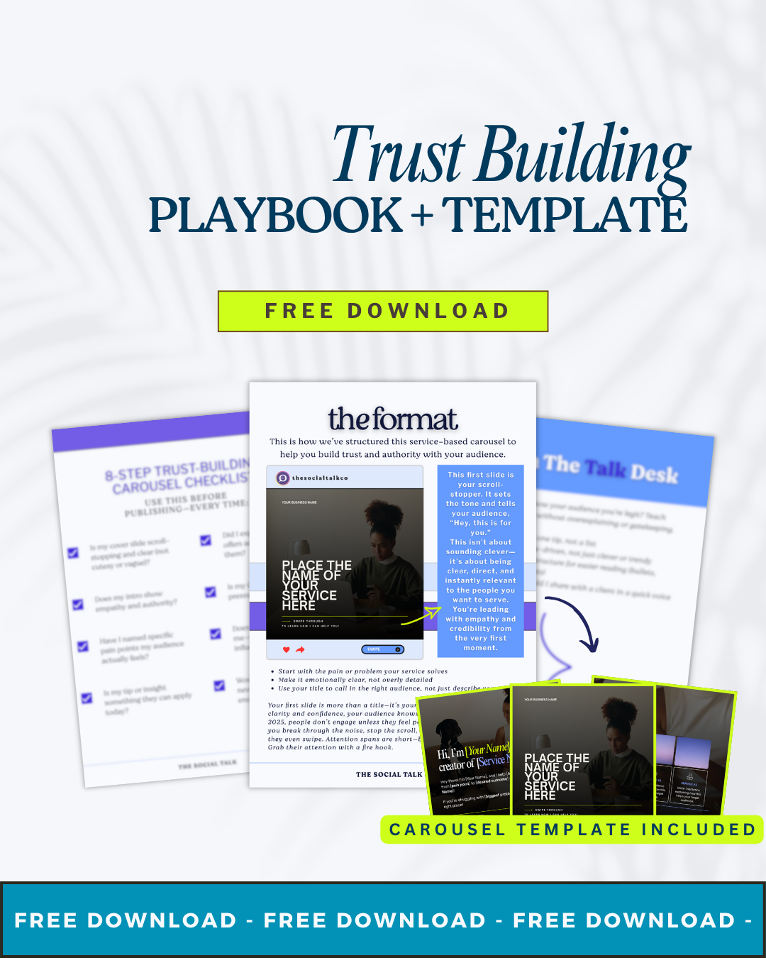 The Trust Building Carousel Template + Playbook