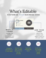 The Muse Cloud Canva Business Card Template | Premium Modern & Minimal Design