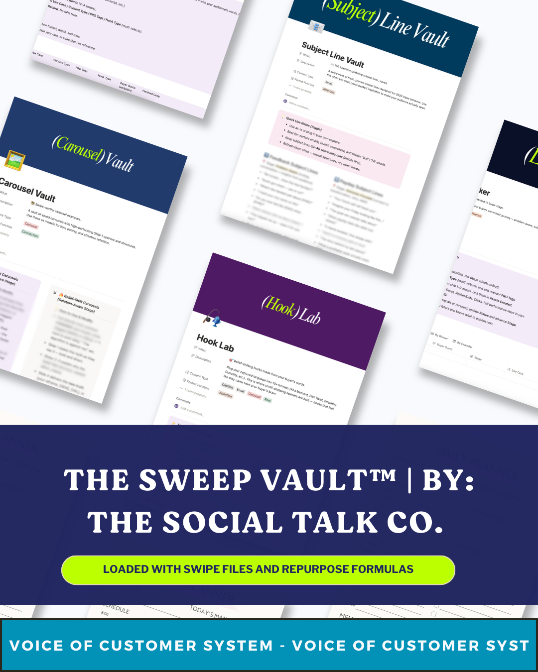Saved Sweep PRO: Voice-of-Customer Content System